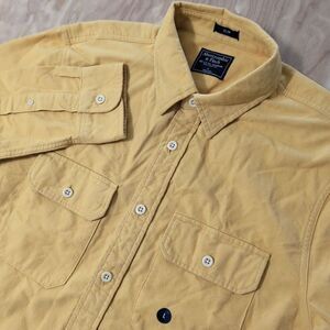 ABERCROMBIE & FITCH Chamois Button UP Shirt Large Long Sleeve NWT